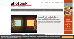 Desktop Screenshot of photonik.de