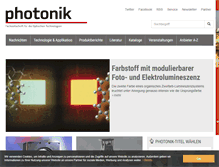 Tablet Screenshot of photonik.de